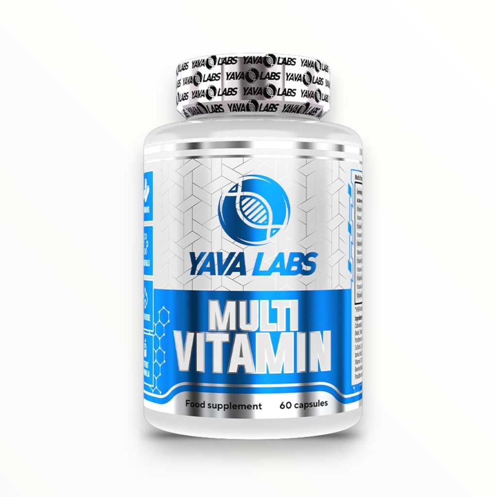 Yava Labs Multi Vitamin 60 Capsules – Complete Daily Multivitamin for Energy, Immunity & Performance