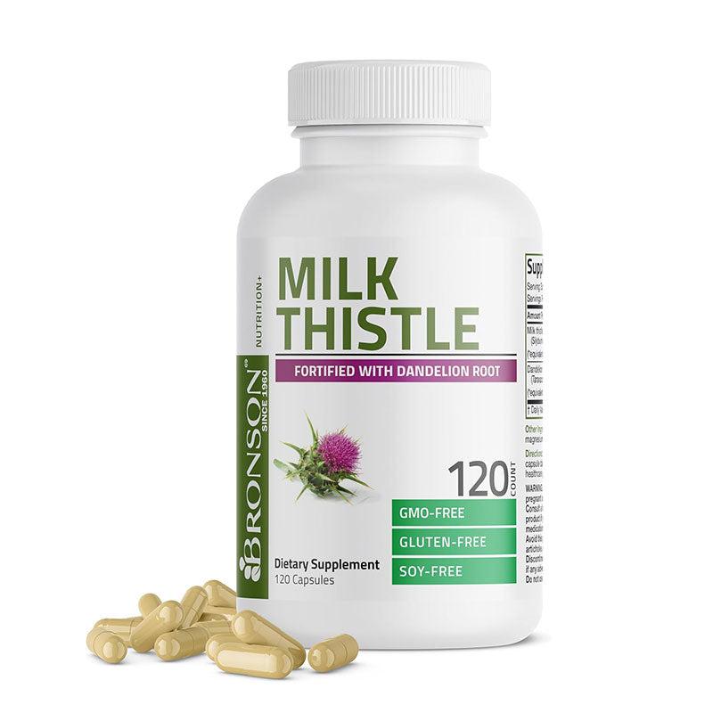 [NEW0058] Bronson Milk Thistle with Dandelion Root – Liver Support (120 Capsules) | Egypt
