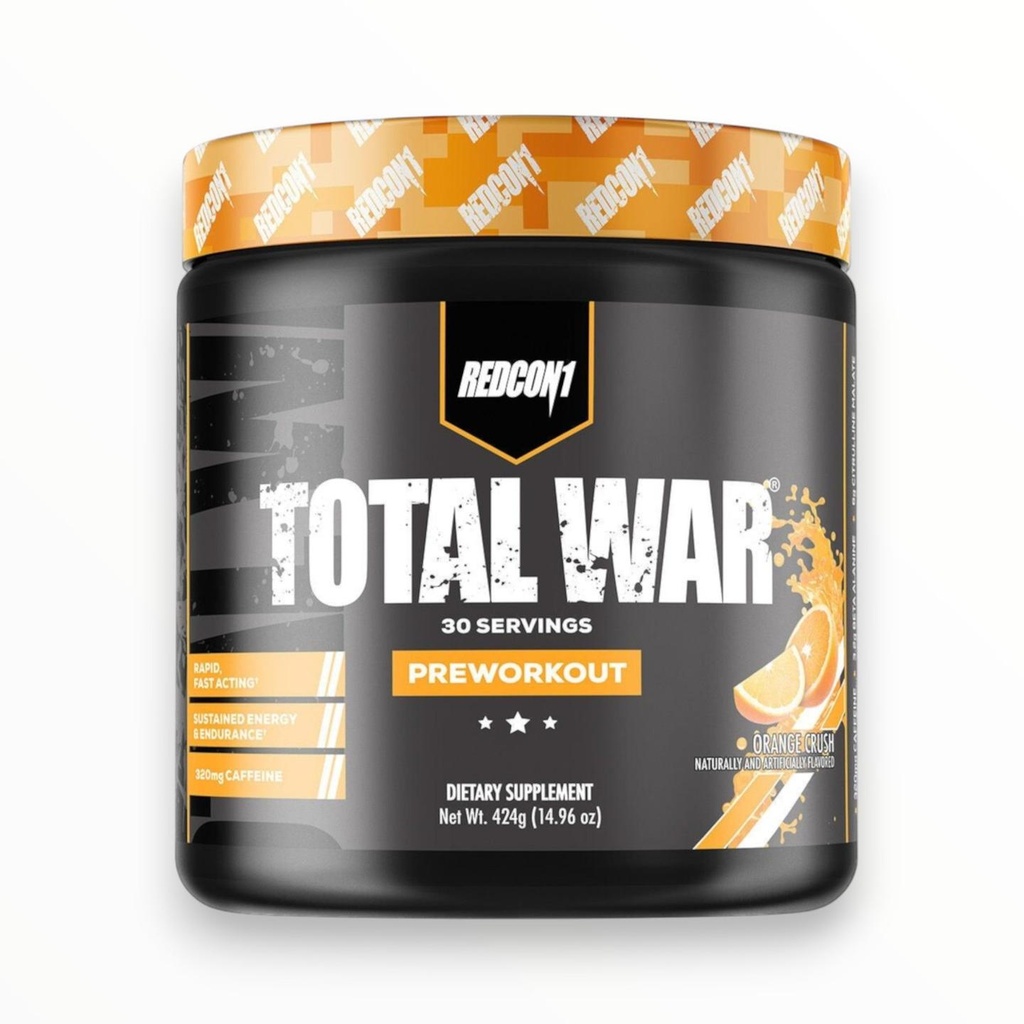 [RED0113] Redcon1 Total War Pre-Workout 447g (30 Servings) | Extreme Energy, Focus & Performance Booster| (Blood Orange)