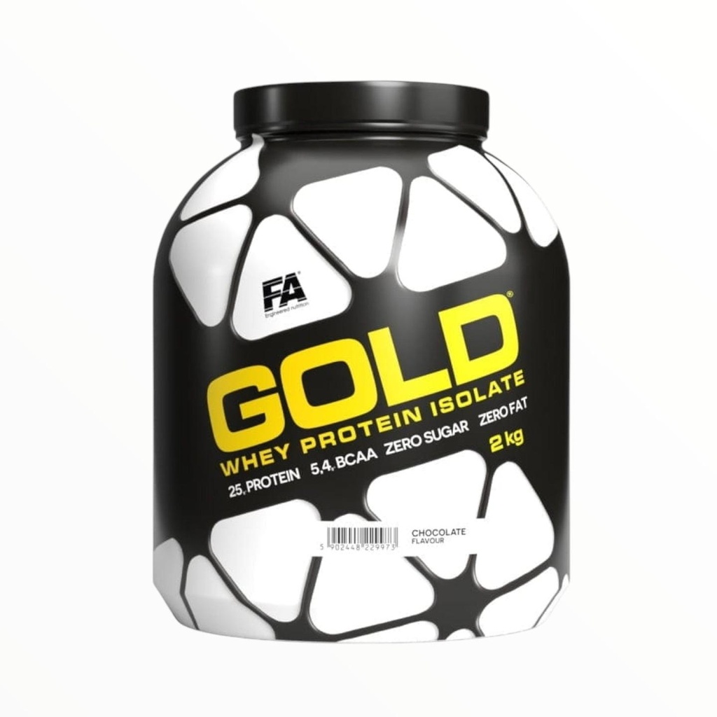 FA Nutrition Gold Whey Protein Isolate 2kg (66 Servings) | Premium Lean Protein for Muscle Growth & Recovery|