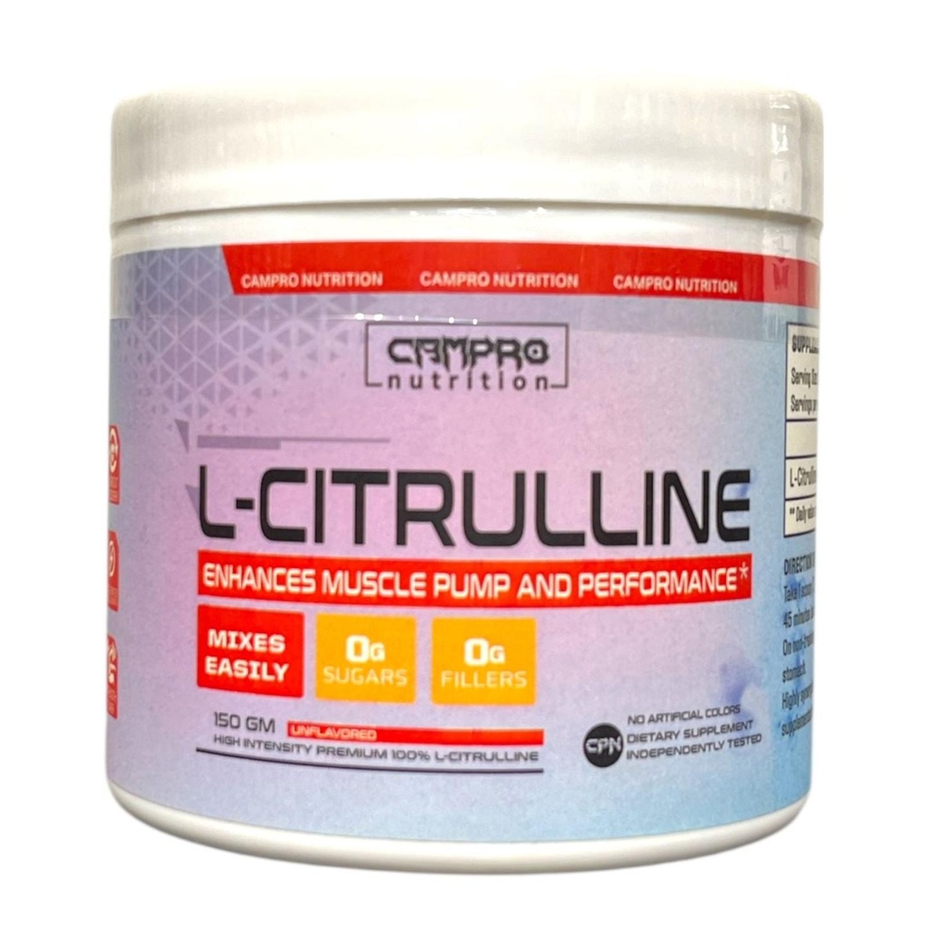 Campro Citrulline 150g (50 Servings) | Extreme Pumps, Endurance & Performance Booster|