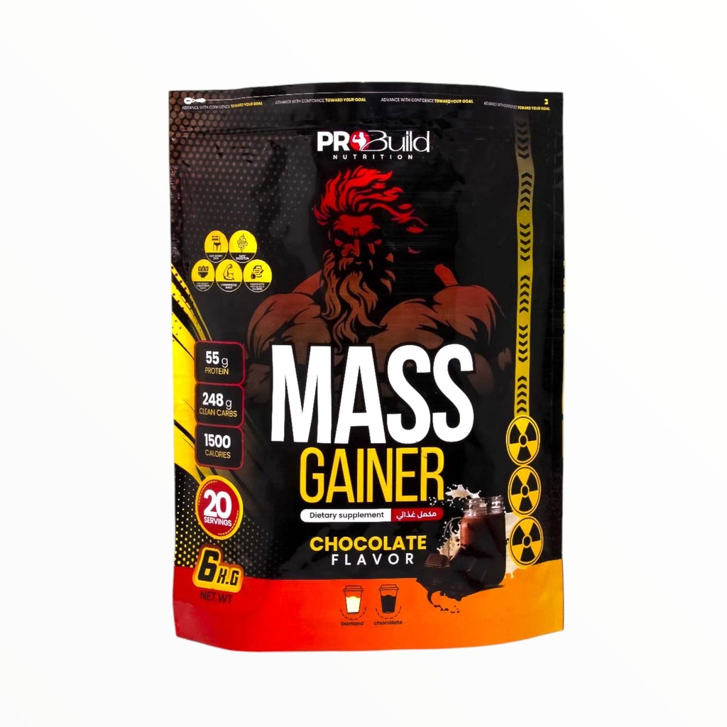 Pro Build Mass Gainer 6kg (20 Servings) | High-Calorie Gainer for Size, Strength & Fast Weight Gain