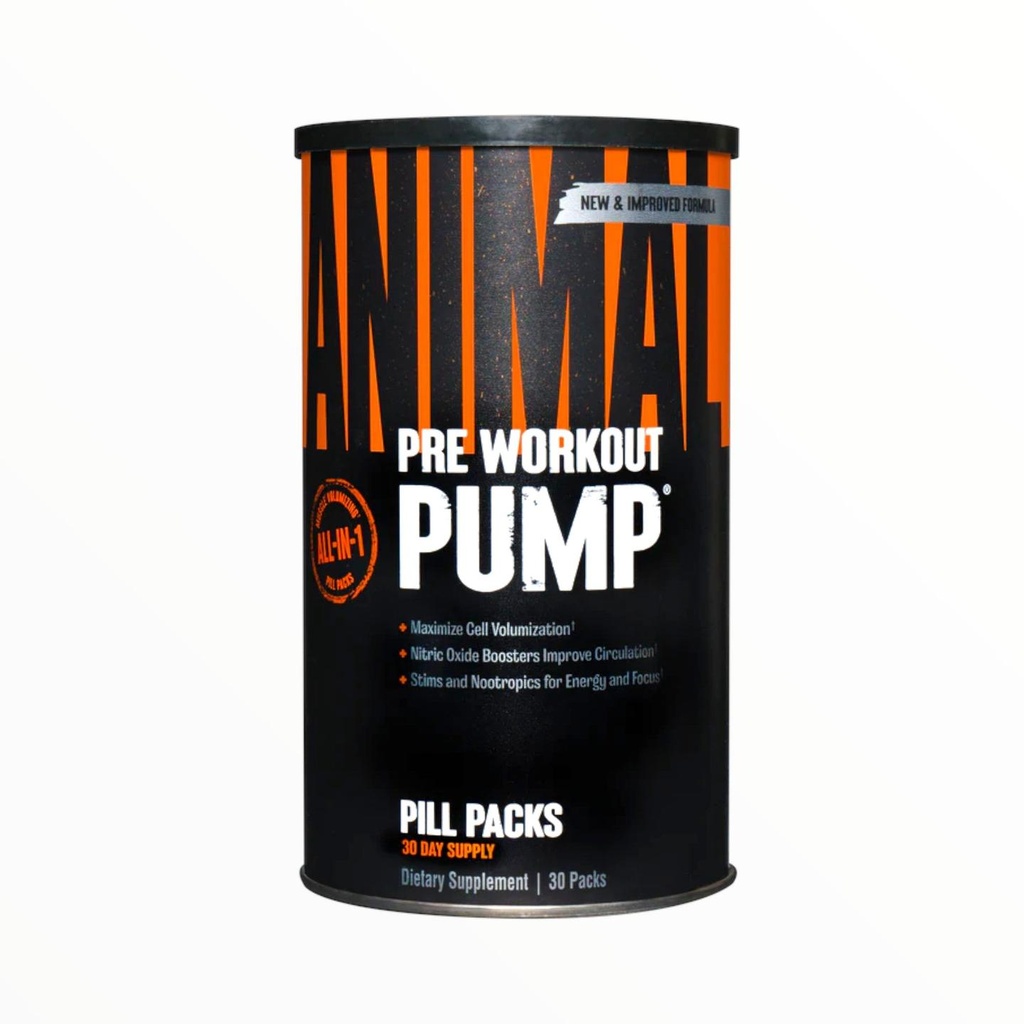[ANI0169] Animal Pump – 30 Packs | Creatine, Pump & Energy Pre-Workout Formula for Maximum Performance|In Power Fit Supplements Egypt