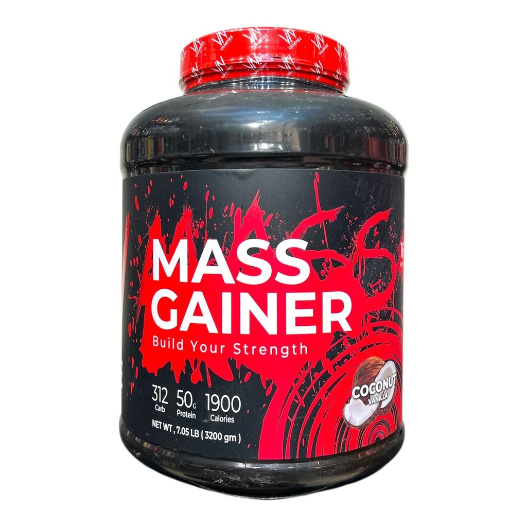 Vampire Mass Gainer 3kg (16 Servings) | High-Calorie Gainer for Muscle Size, Strength & Recovery|In Power Fit Supplements Egypt