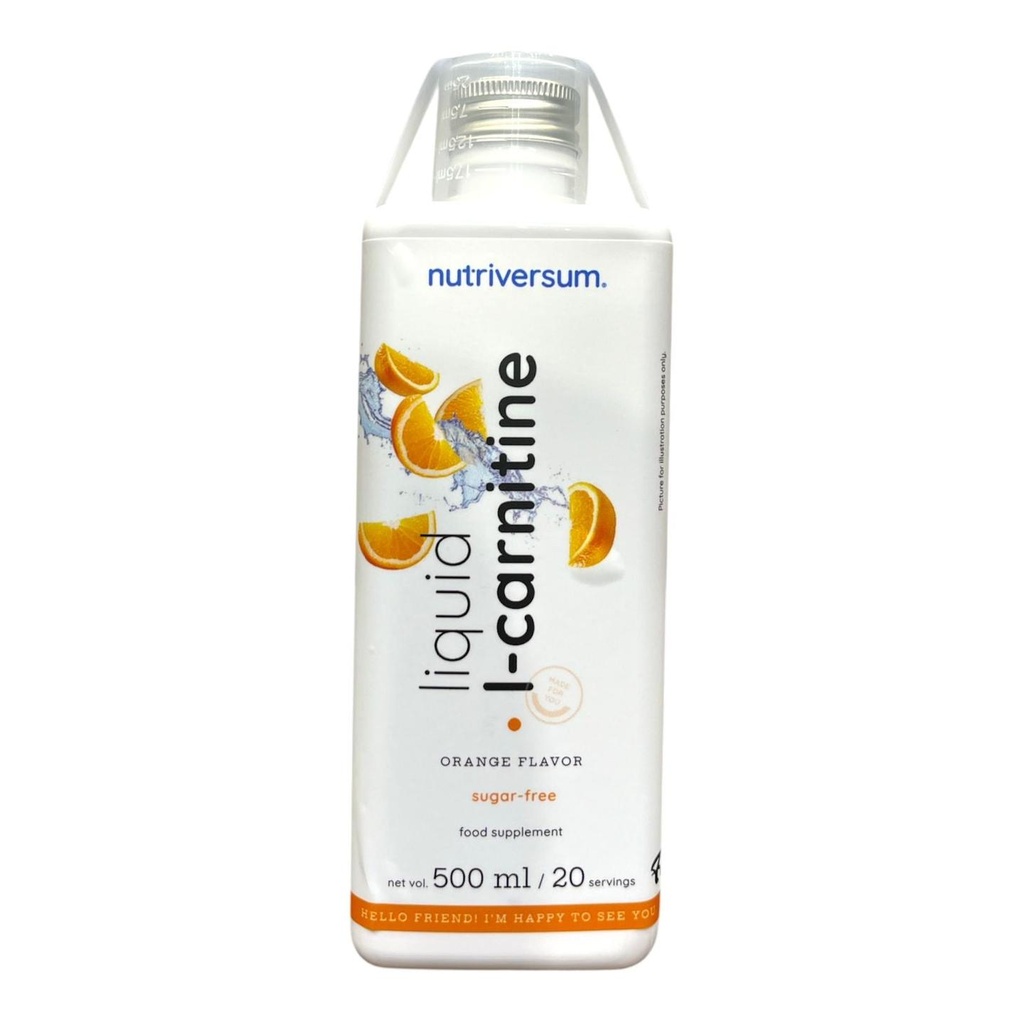 Nutriversum L-Carnitine Liquid 500ml (20 Servings) | Fat Metabolism & Energy