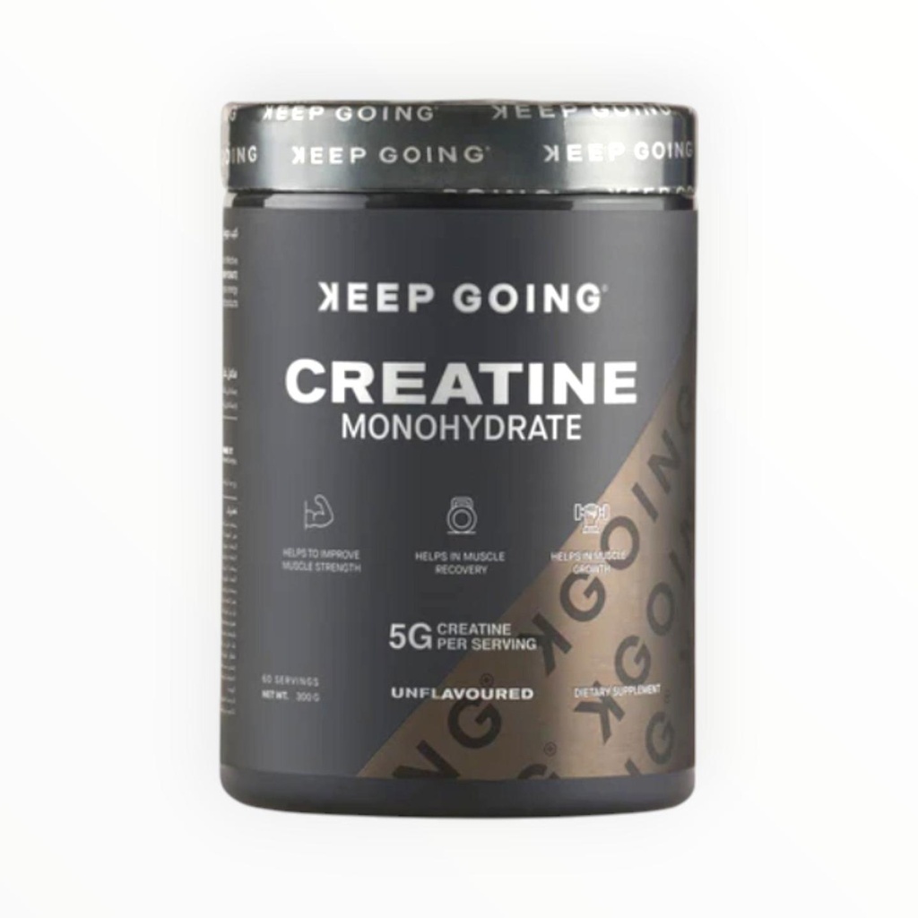 Keep Going Creatine 300g (60 Servings) | Strength, Power & Enduranc