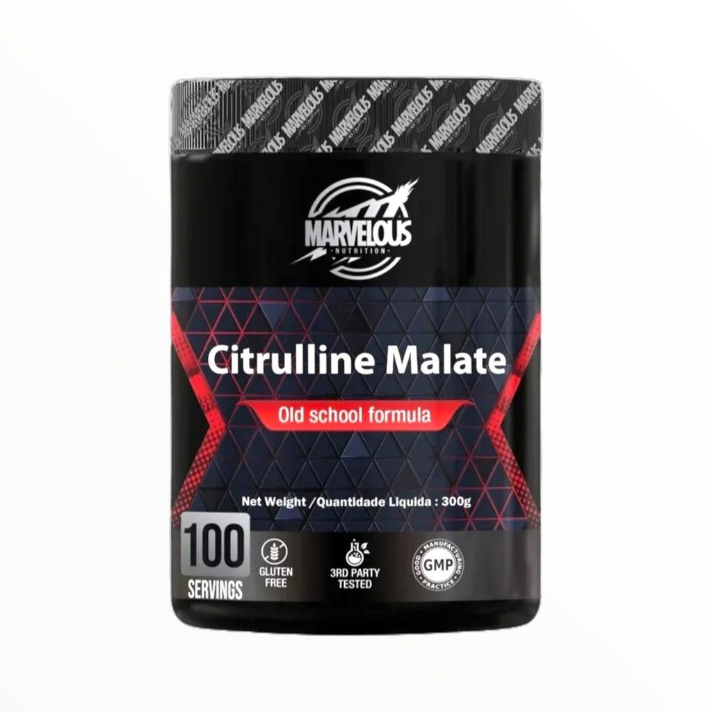 Marvelous Nutrition Citrulline Malate – 100 Servings for Enhanced Nitric Oxide & Performance