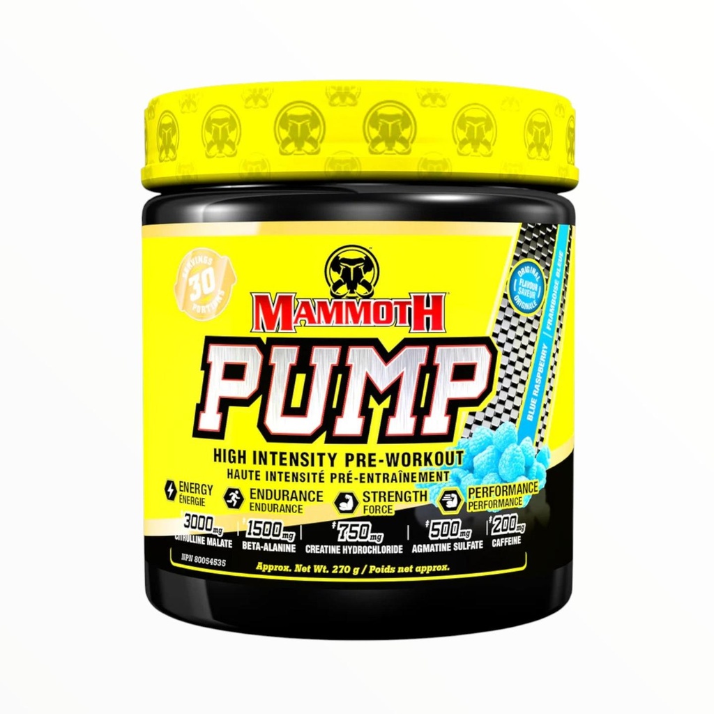 Mammoth PUMP Pre-Workout – 30 Servings | Explosive Energy, Pump & Focus