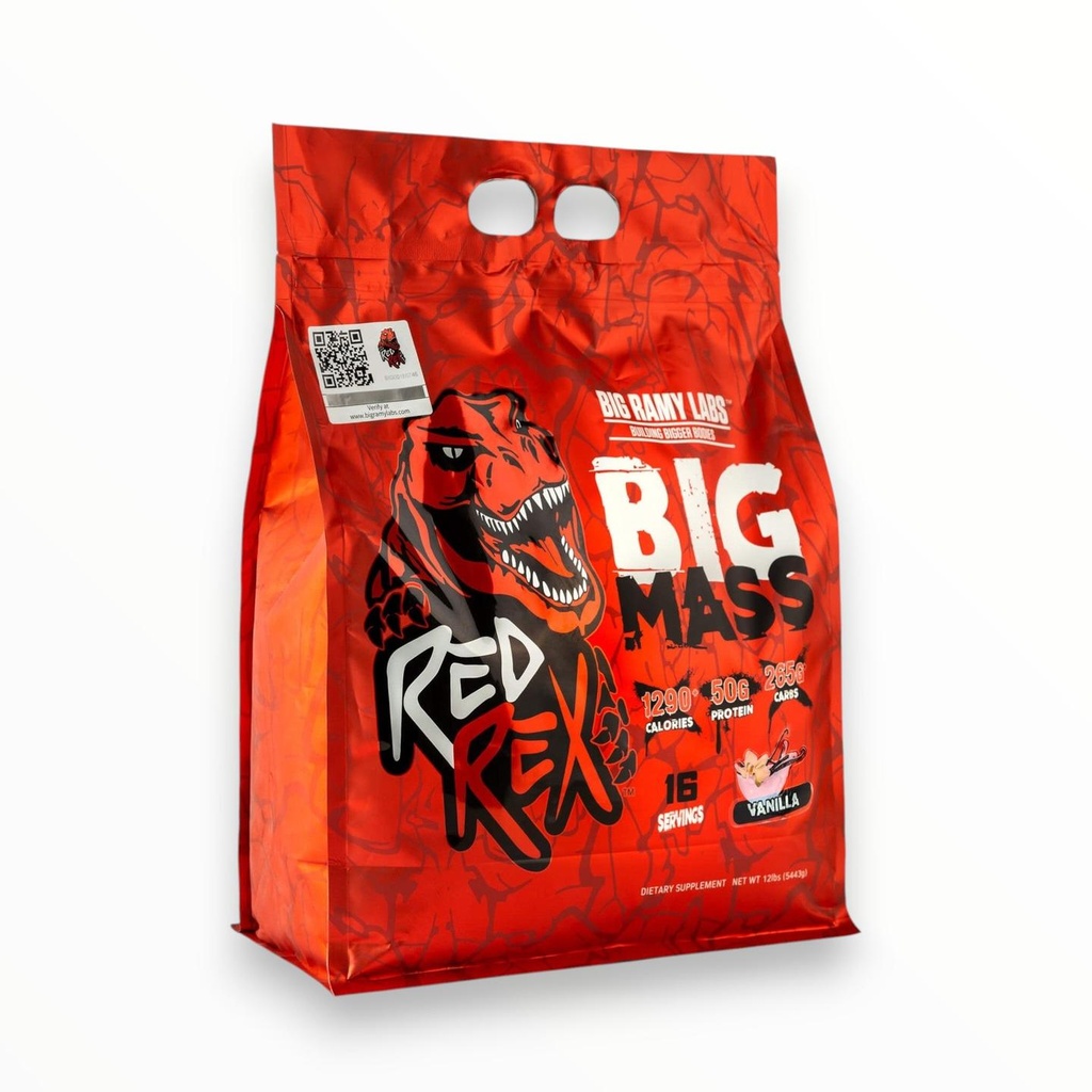 [BEE0695] Beef Mass Red Rex – High-Protein Mass Gainer with Hydrolyzed Beef Protein (16 Servings) (Vanilla)