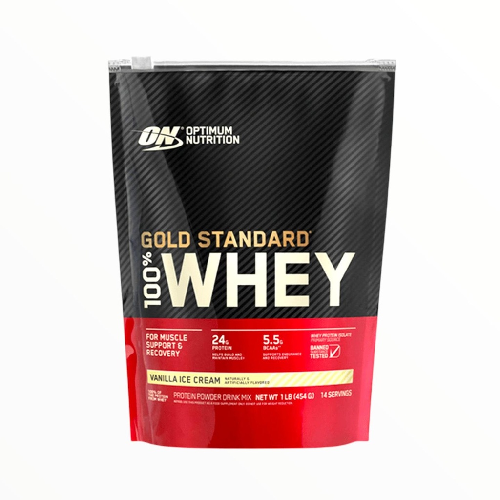 Optimum Nutrition Gold Standard Whey 454g (14 Servings) | Lean Muscle & Recovery| In Power Fit Supplements Egypt