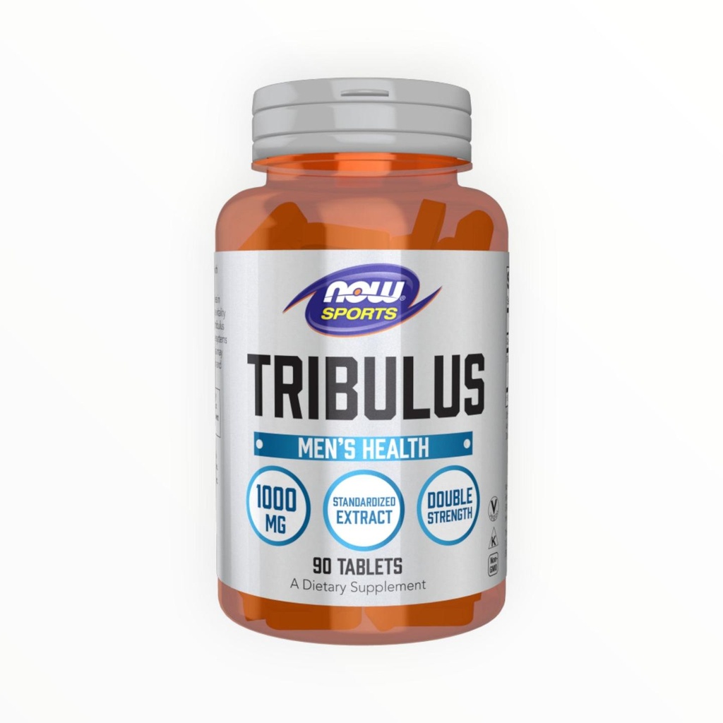 NOW Tribulus 1000mg – 90 Tablets | Testosterone & Vitality Support| In Power Fit Supplements Egypt
