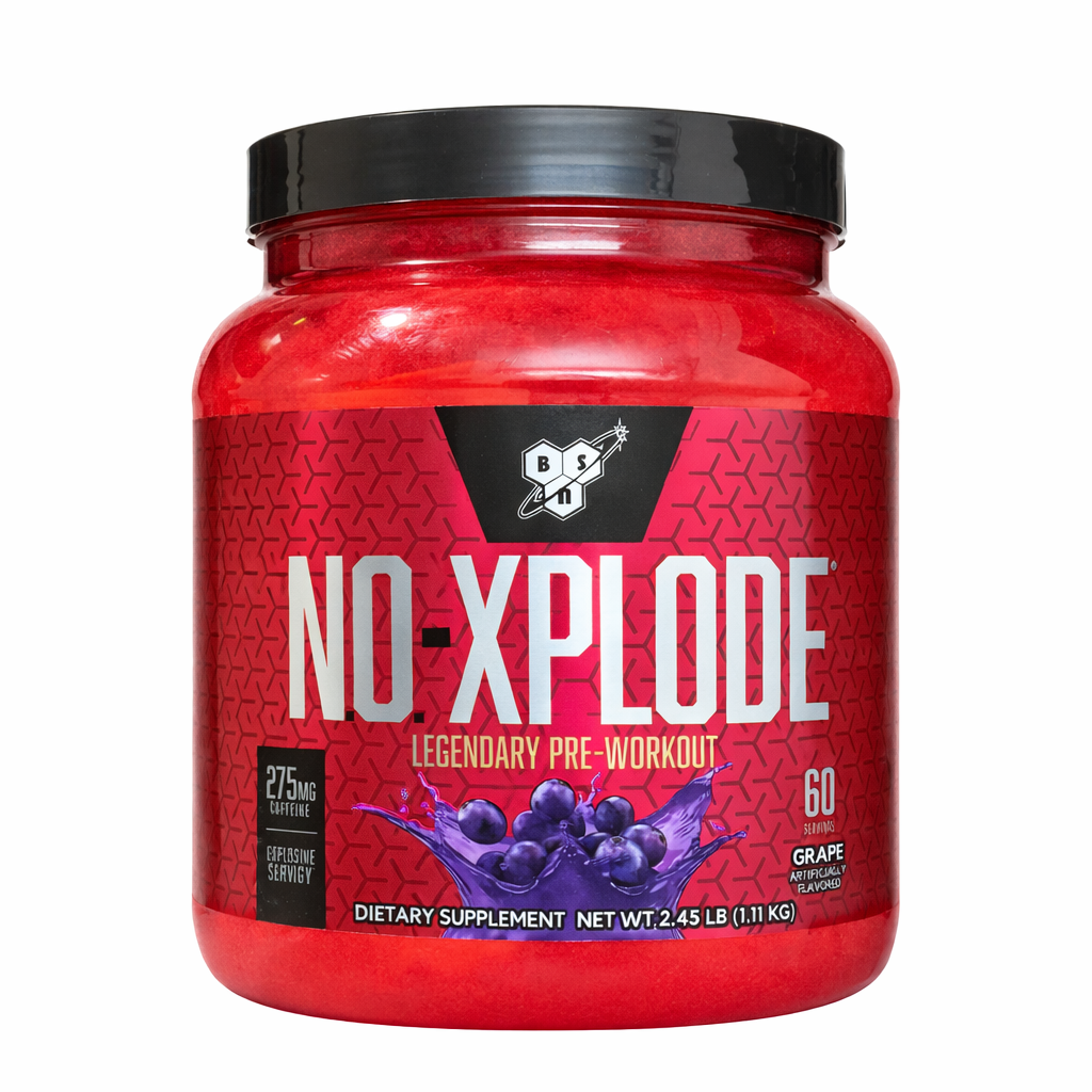 BSN N.O.-Xplode – 60 Servings | Explosive Pre-Workout for Energy, Focus & Pump|