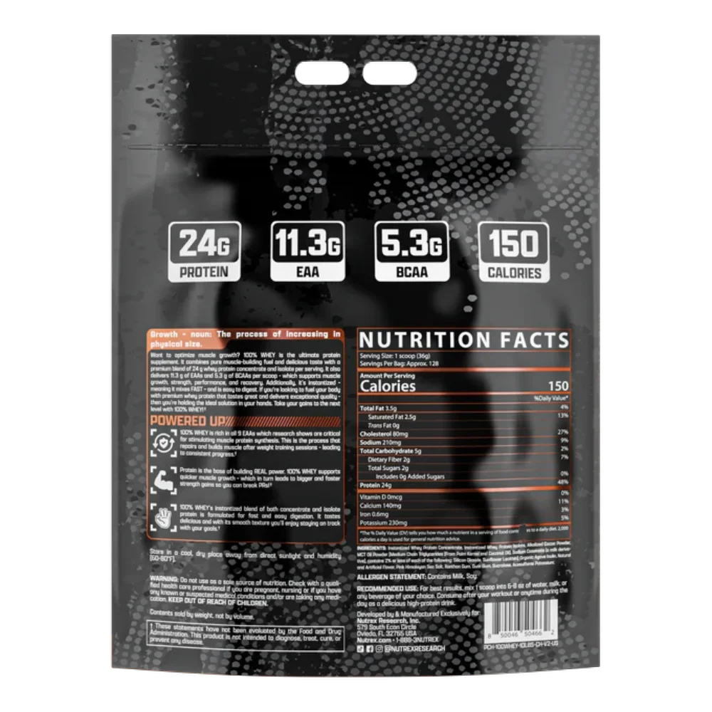 Nutrex Whey Protein 5kg – 128 Servings Muscle Building Supplement in Egypt