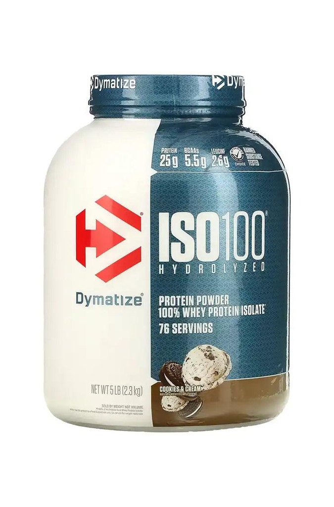 [NEW0043] Dymatize ISO100 2kg – 71 Servings Hydrolyzed Whey Protein Isolate in Egypt (cookies&cream)