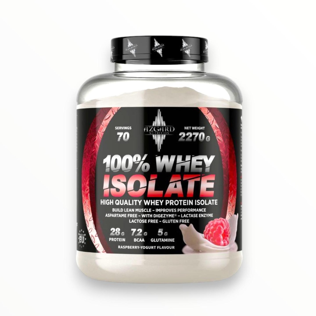 [AZG0463] Azgard 100% Whey Isolate 2270g (70 Servings) – 28g Protein – Chocolate Peanut Butter | Lactose Free Whey Protein Egypt (Strawberry)