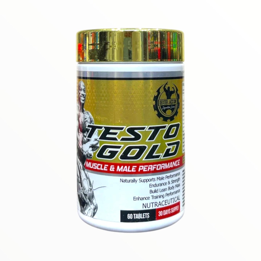 Dexter Jackson Testo Gold | Natural Testosterone Booster | 90 Capsules