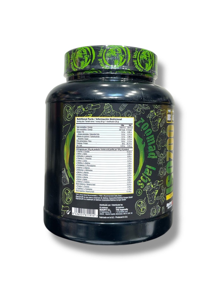 Zoomad Labs ISO 1.36kg (45 Servings) | 100% Whey Protein Isolate