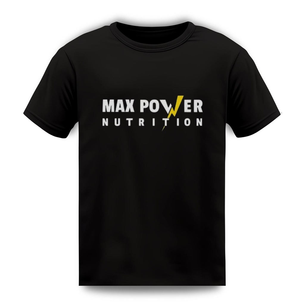 [MAX0689] Max Power Nutrition Black T-Shirt