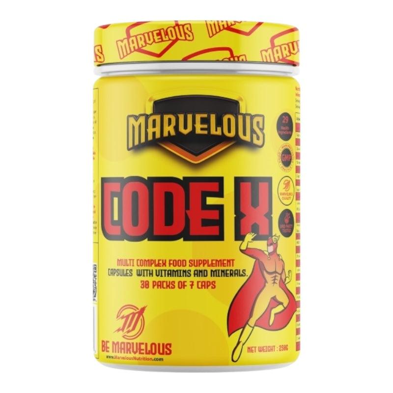 Marvelous CODE X – Multi-Complex Food Supplement with 29 Active Ingredients