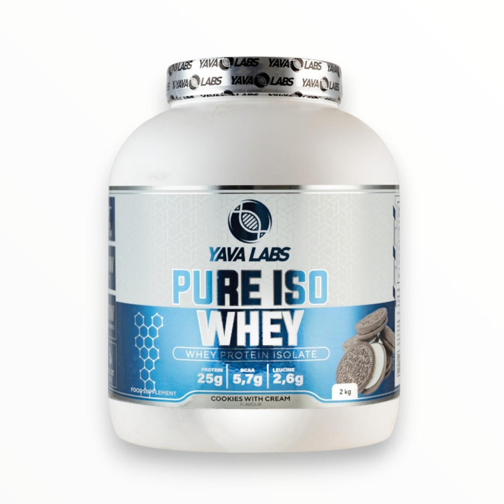 Yava Labs Pure Iso Whey 2kg (66 Servings) | Ultra-Pure Whey Isolate for Lean Muscle & Fast Recovery