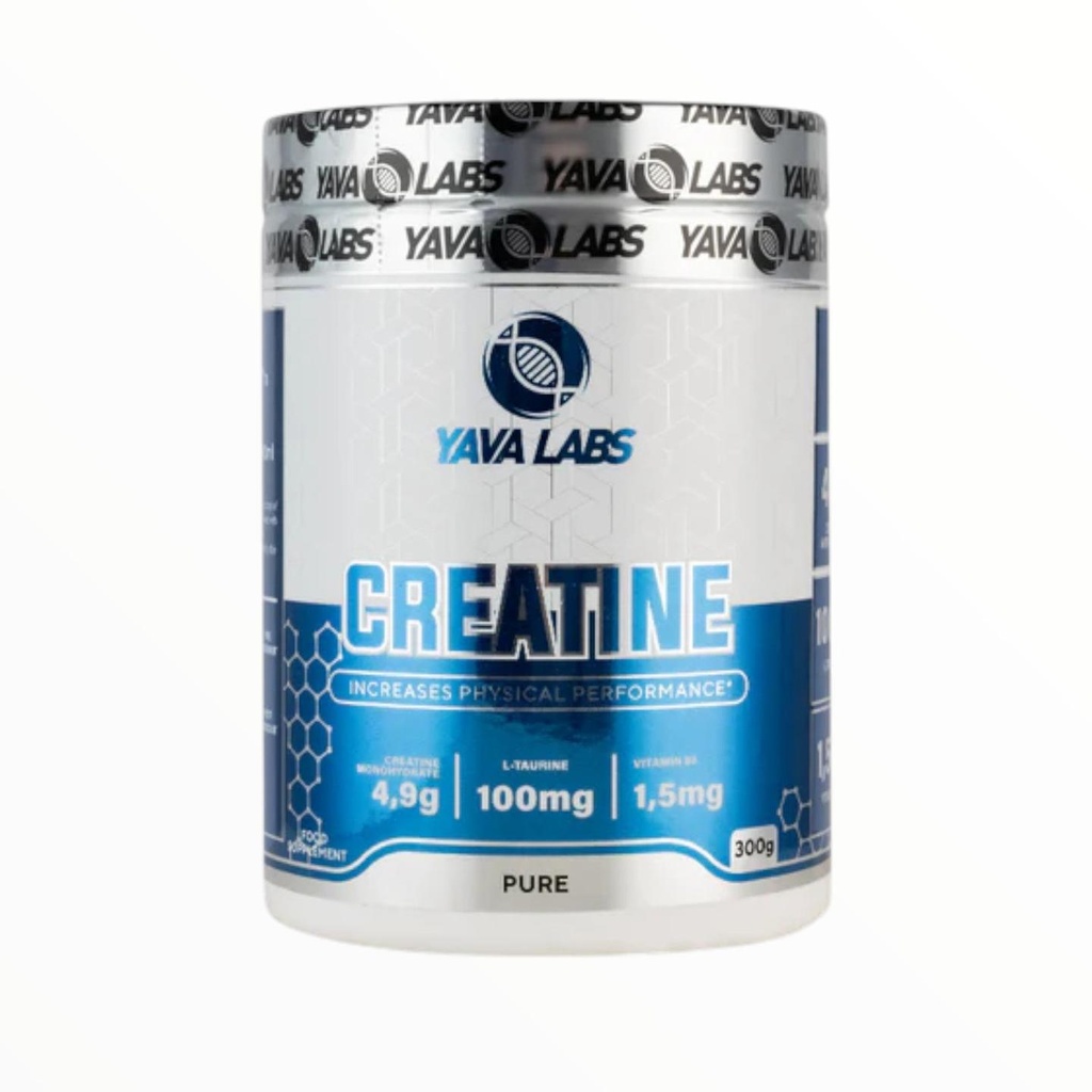 [YAV0823] Yava Labs Creatine Monohydrate 300g – Performance & Strength Booster with Taurine & Vitamin B6