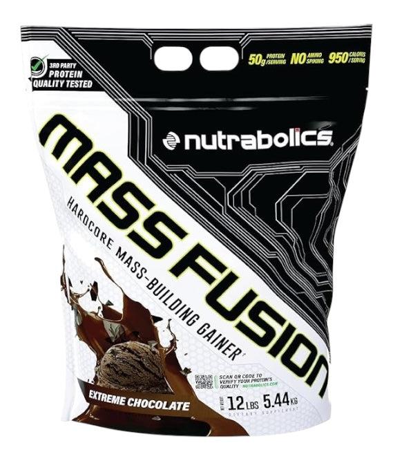 [MAS0829] Nutrabolics Mass Fusion – Hardcore Mass Gainer, Salted Caramel, 5.44kg (12lbs) (chocolate)