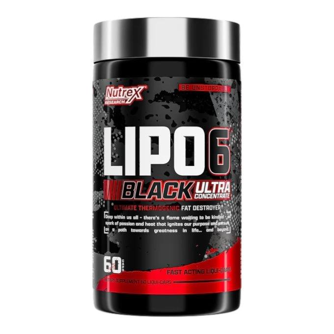[LIP0840] Nutrex Lipo-6 Black Ultra Concentrate – Hardcore Thermogenic Fat Burner, 60 Liquid Capsules