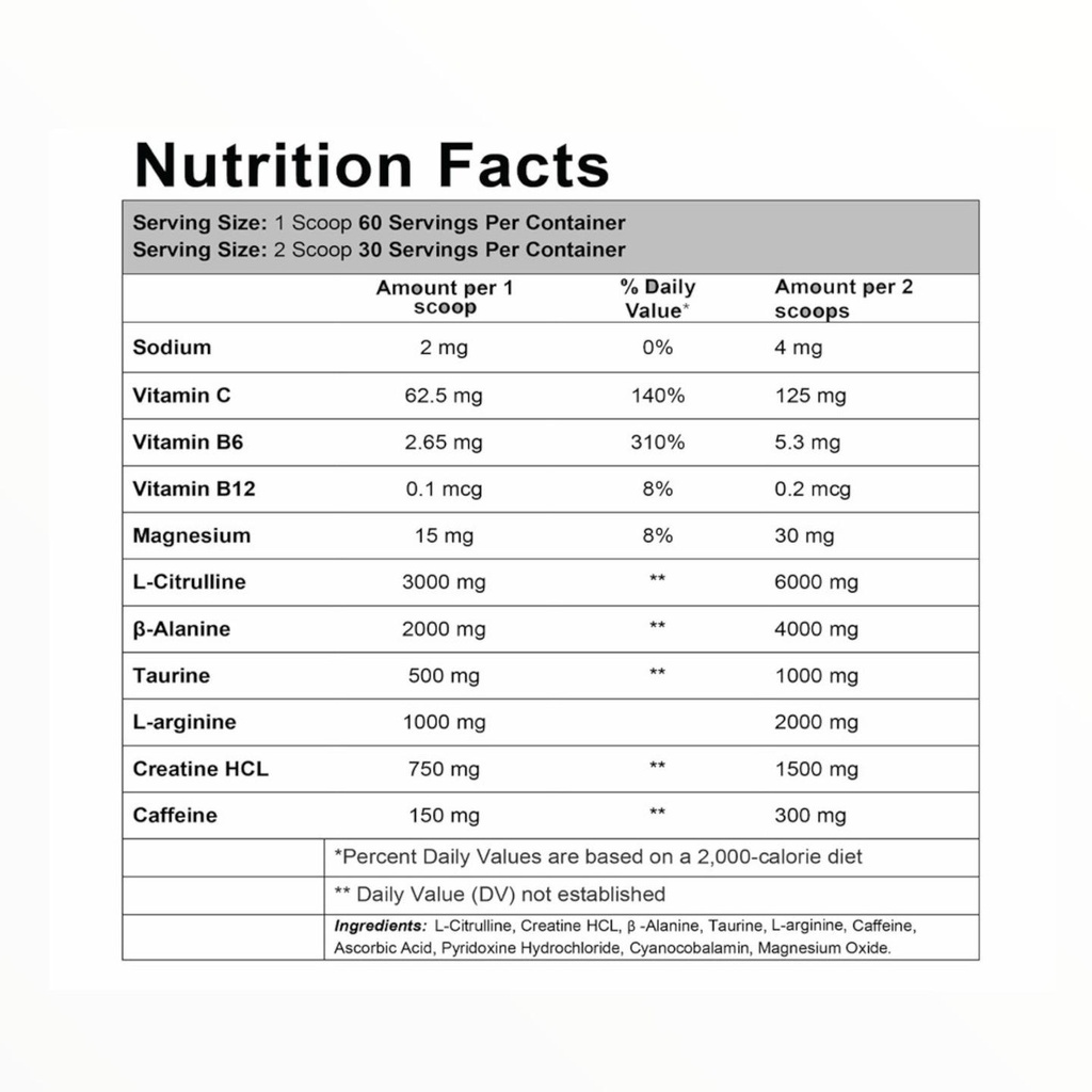 Run All One Another One Pre-Workout – Tropical Fruits Flavor 645g | Energy, Focus & Performance Booster (60 Servings)