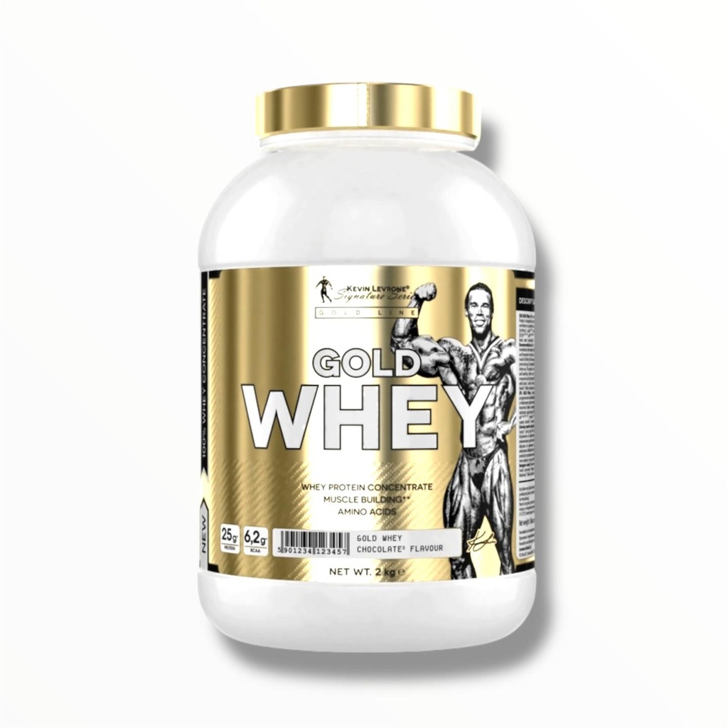 [KEV0935] Kevin Levrone Gold Whey Protein – 25g Protein, Whey Concentrate, Chocolate Flavor, Muscle Building Formula (Vanilla)
