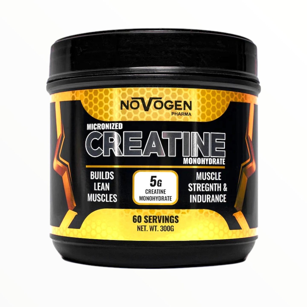 Novogen Pharma Micronized Creatine Monohydrate – 300g (60 Servings)