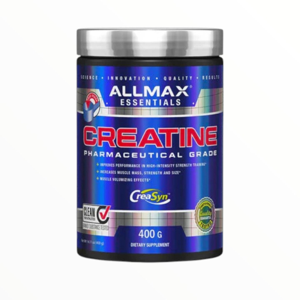 ALLMAX Creatine Pharmaceutical Grade 400g | Pure Creatine Monohydrate for Strength, Power & Muscle Size