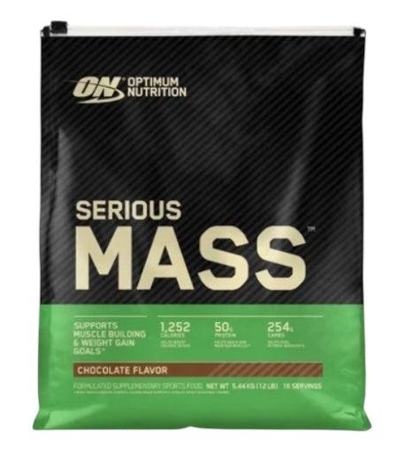 [OPT1136] Optimum Nutrition Serious Mass 5.44kg (16 Servings) | High-Calorie Mass Gainer for Muscle & Strength (CHOLATEL MILK CHAKE)