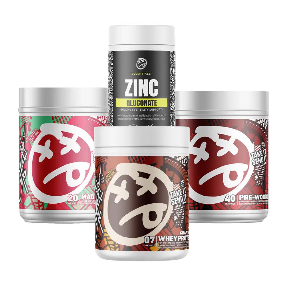 Skeleton Whey Protein + Skeleton Spooky Pre-Workout + Skeleton Zinc + Skeleton Mad Fuel Gen – Ultimate Muscle Performance Stack