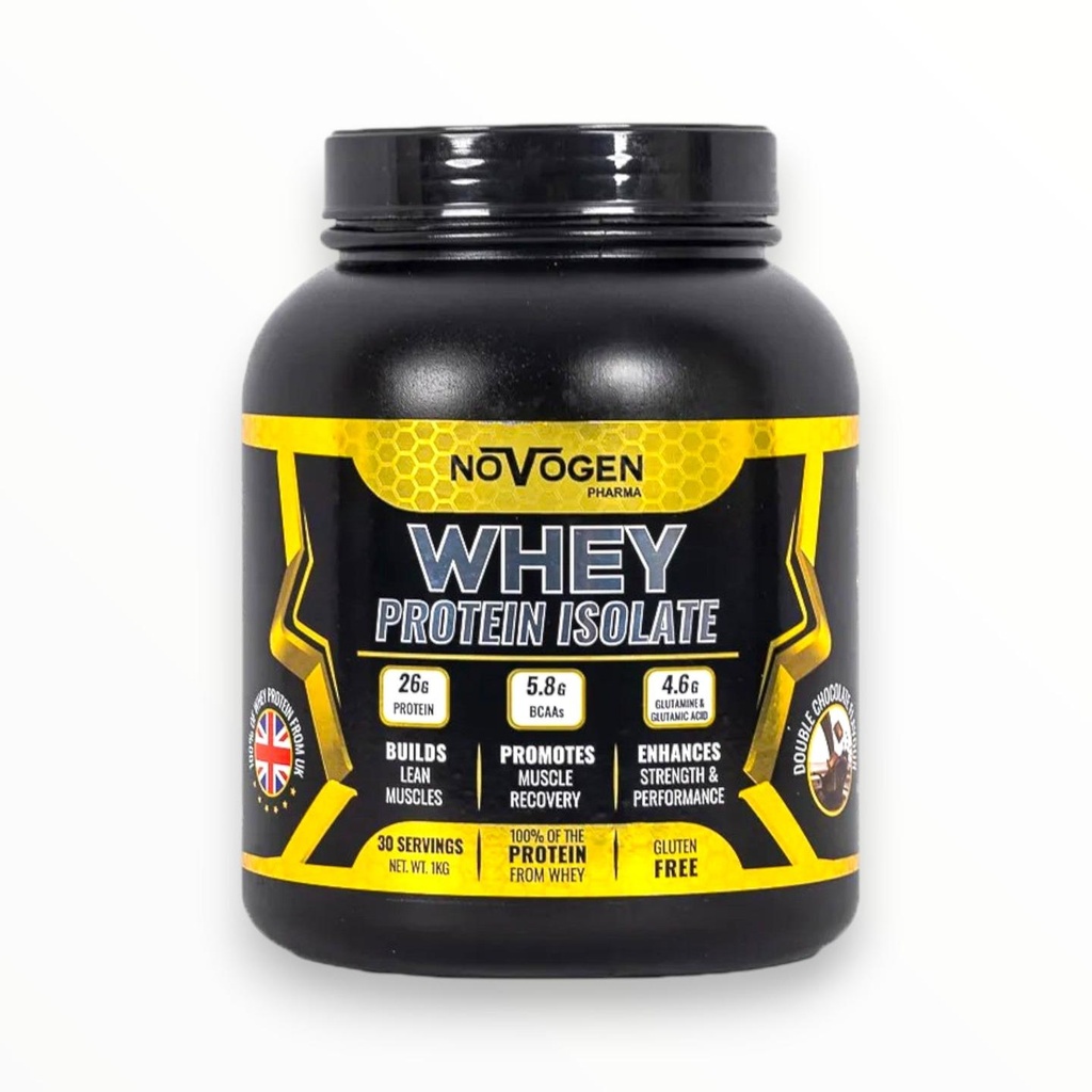 [NOV0002] Novogen Pharma Whey Protein Isolate 1kg – 26g Protein Lean Muscle & Recovery Formula (30 Servings, Gluten Free) (CHOLATEL MILK CHAKE)